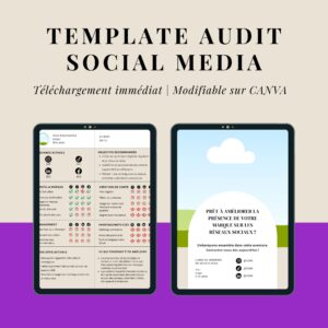 Template Audit Social Media : analyse complète de ta stratégie