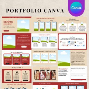 Template Site Web Canva : portfolio moderne et professionnel