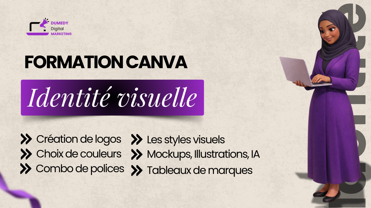 Canva : Crée une identité visuelle professionnelle de A à Z